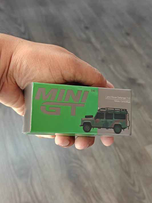 Mini GT Land Rover Defender 110 - Military Camouflage (Open Box)