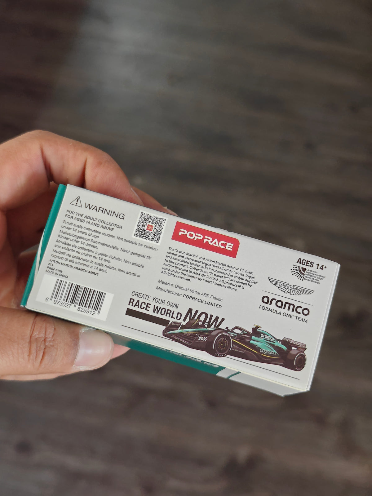 Pop Race Aston Martin ARAMCO AMR23 - PR64-198 (Open Box)
