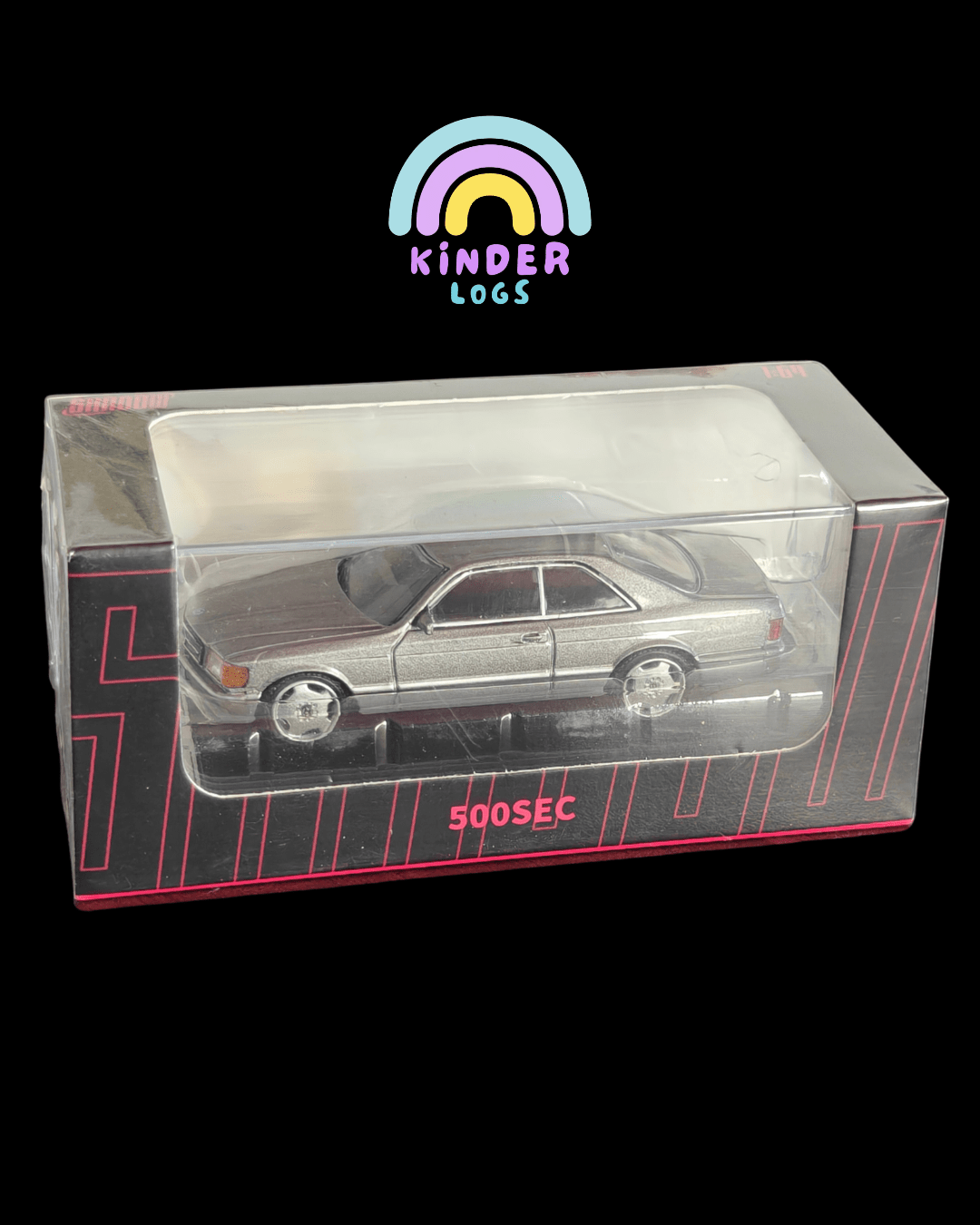 Shadow Mercedes-Benz 500 SEC - Silver (Sealed Box) - Kinder Logs