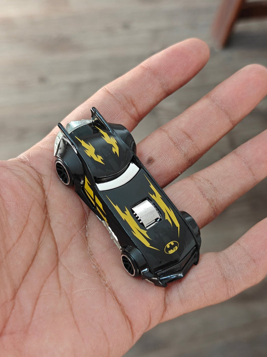 Silver Series Hot Wheels 'The Batman' Batmobile - Black (Uncarded - New) - Kinder Logs