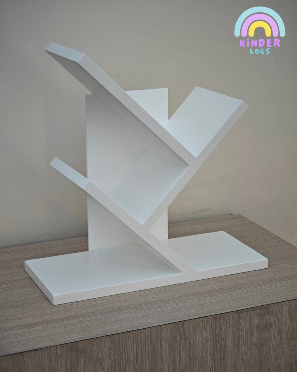 Table - Top Book Shelf - Tree Design - Kinder Logs