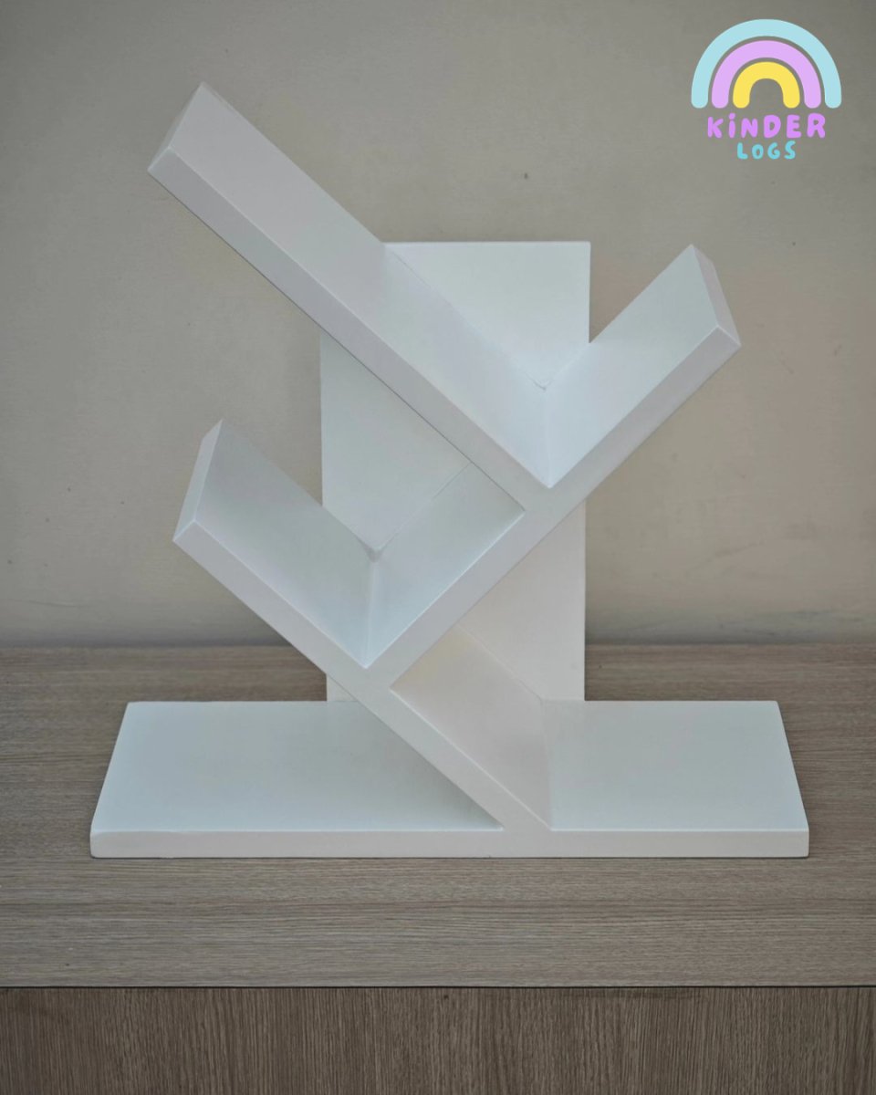 Table - Top Book Shelf - Tree Design - Kinder Logs