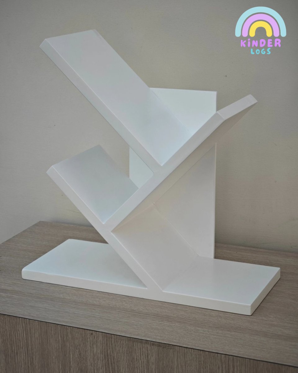 Table - Top Book Shelf - Tree Design - Kinder Logs