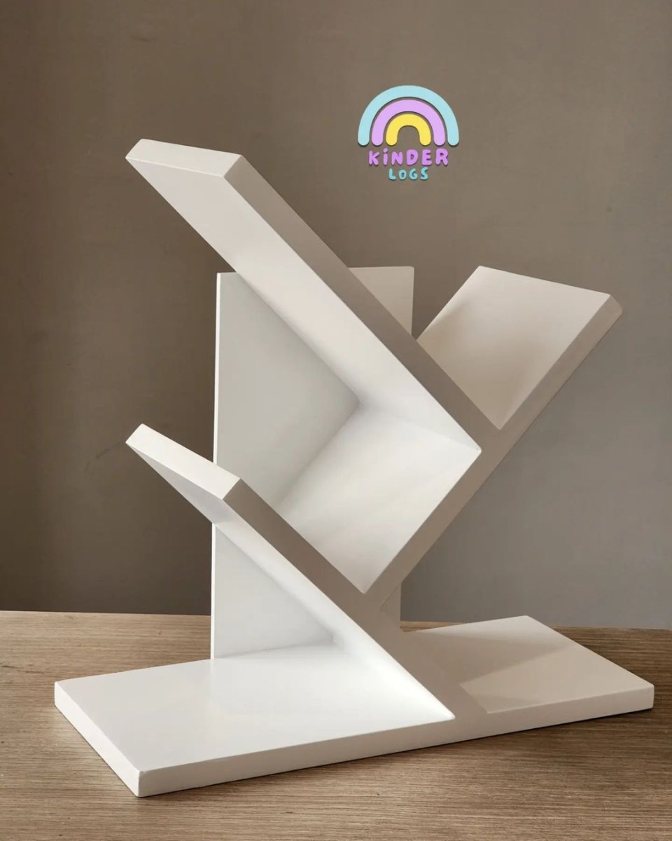 Table - Top Book Shelf - Tree Design - Kinder Logs