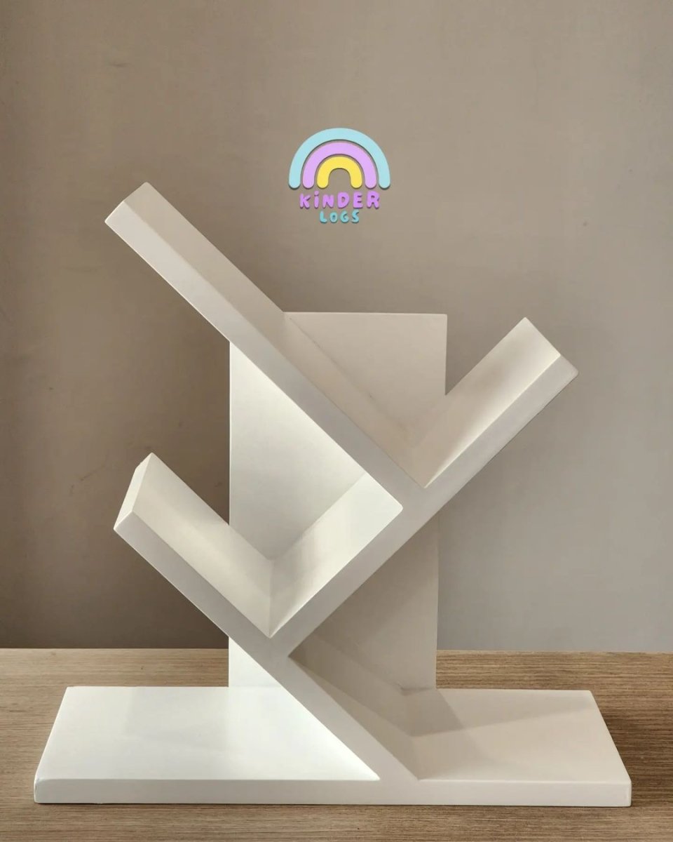 Table - Top Book Shelf - Tree Design - Kinder Logs