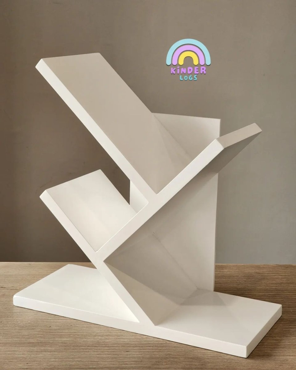Table - Top Book Shelf - Tree Design - Kinder Logs