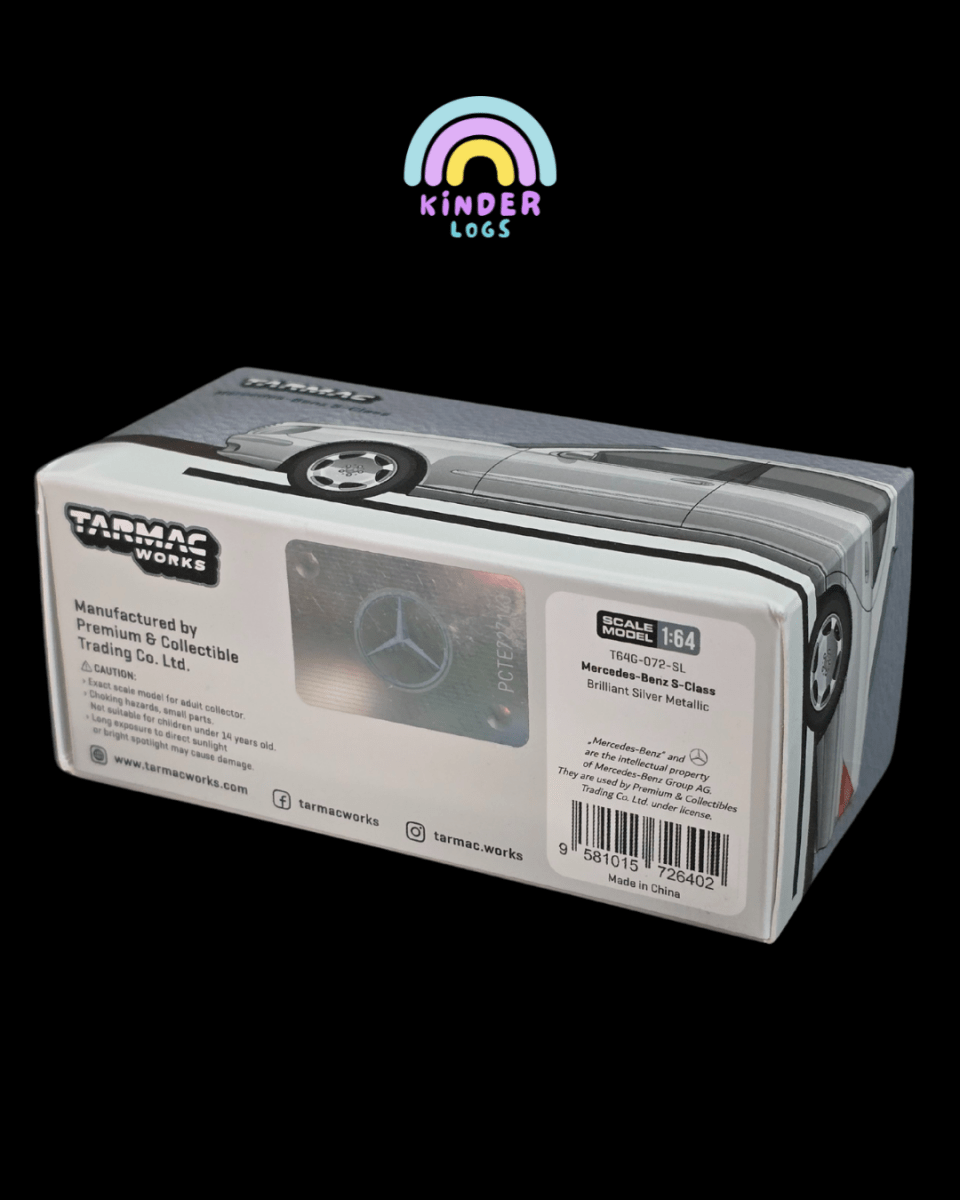 Tarmac Works Mercedes - Benz S - Class - Silver (Open Box) - Kinder Logs