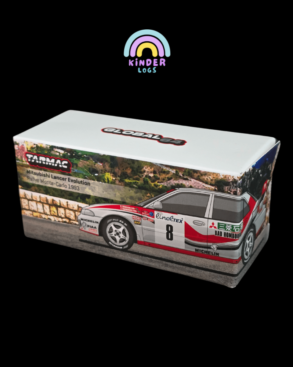 Tarmac Works Mitsubishi Lancer Evolution (Rallye Monte - Carlo 1993) - Kinder Logs