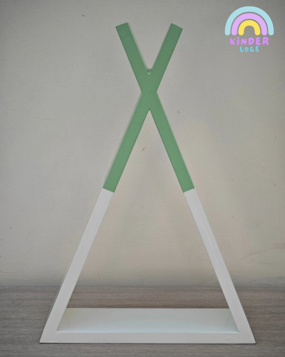 Tipi Tent Wall - Hanging Shelves (Set of 2) - Kinder Logs