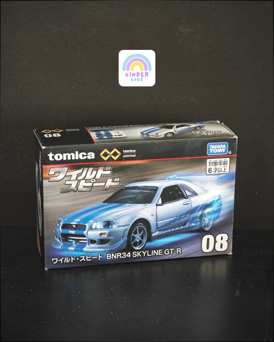 Tomica Fast & Furious Paul Walker Nissan Skyline GTR BNR34 - Kinder Logs