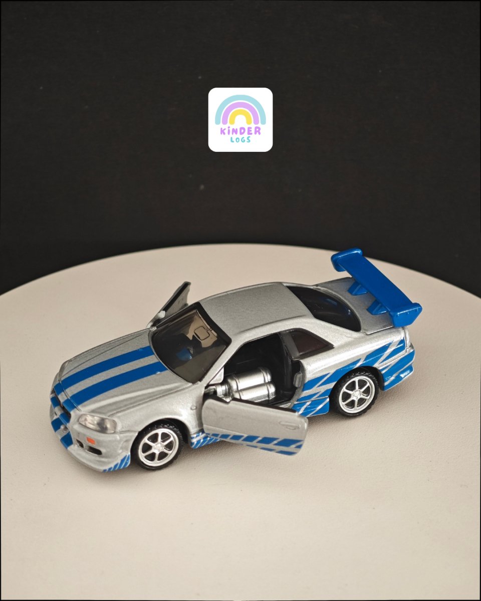Tomica Fast & Furious Paul Walker Nissan Skyline GTR BNR34 - Kinder Logs
