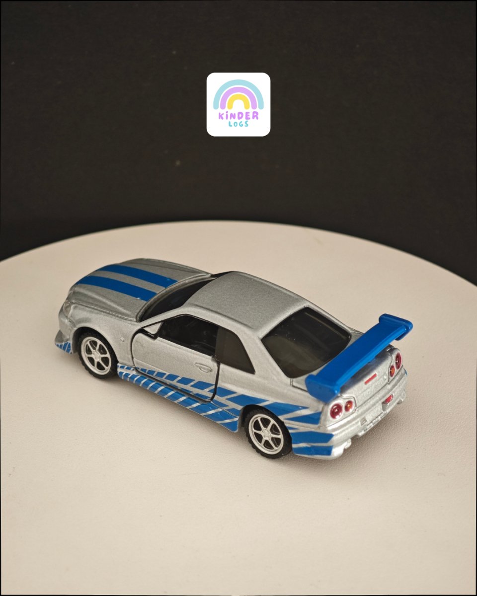 Tomica Fast & Furious Paul Walker Nissan Skyline GTR BNR34 - Kinder Logs