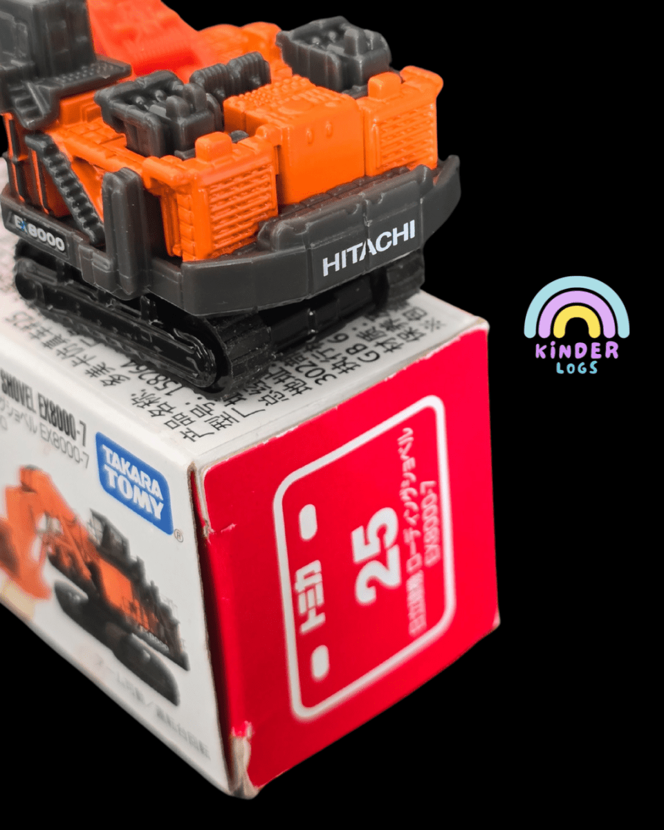 Tomica Hitachi Loading Shovel EX - 8000 - 7 (Model No 25) - Open Box - Kinder Logs