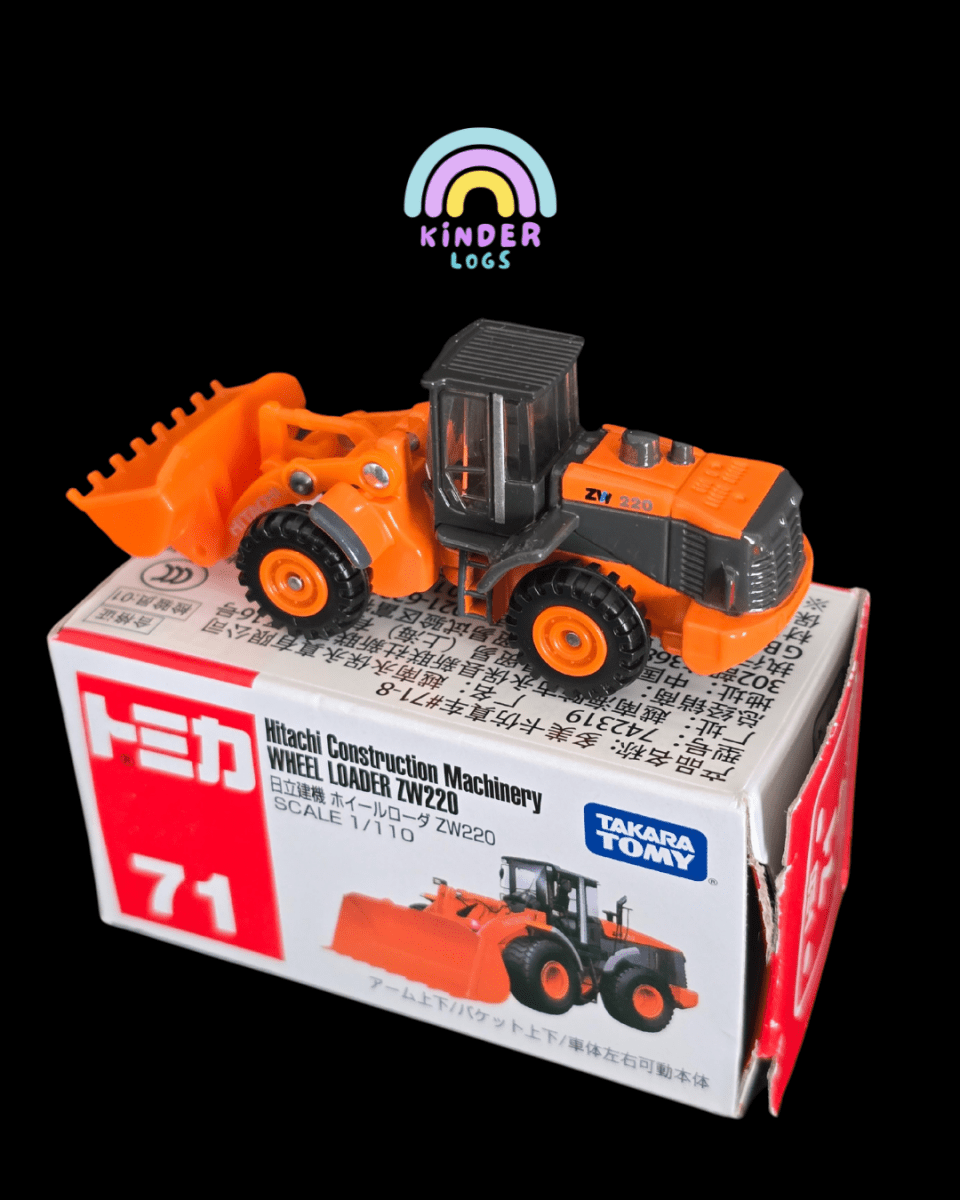 Tomica Hitachi Wheel Loader ZW220 (Model No 71) - Open Box - Kinder Logs