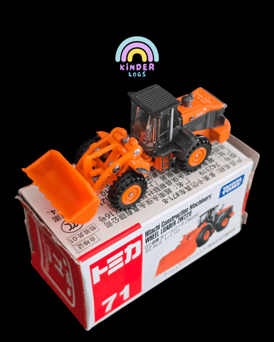 Tomica Hitachi Wheel Loader ZW220 (Model No 71) - Open Box - Kinder Logs