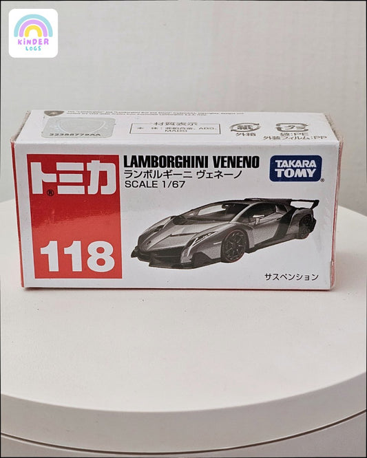 Tomica Lamborghini Veneno (Model No 118) - Kinder Logs