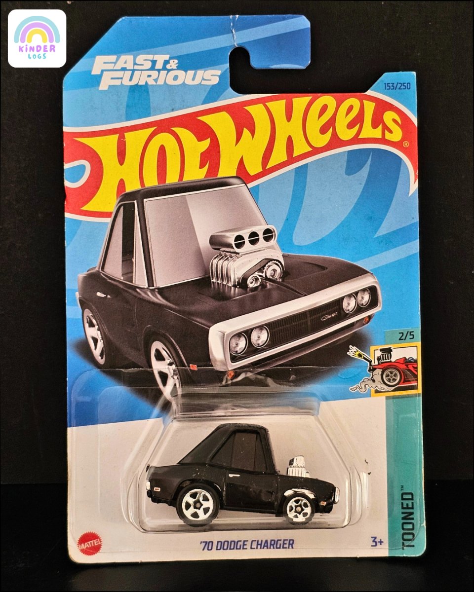 Tooned Hot Wheels 1970 Dodge Charger - Kinder Logs