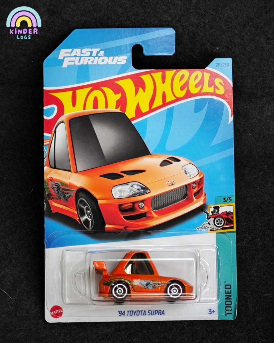 Tooned Hot Wheels 1994 Toyota Supra - Kinder Logs