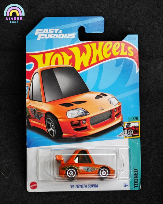Tooned Hot Wheels 1994 Toyota Supra - Kinder Logs