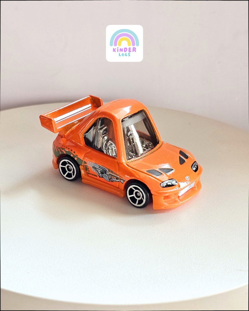 Tooned Hot Wheels 1994 Toyota Supra (Uncarded) - Kinder Logs