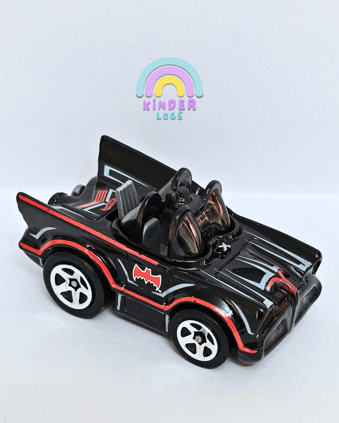 Tooned Hot Wheels Classic TV Series Batmobile - Black (Uncarded - New) - Kinder Logs