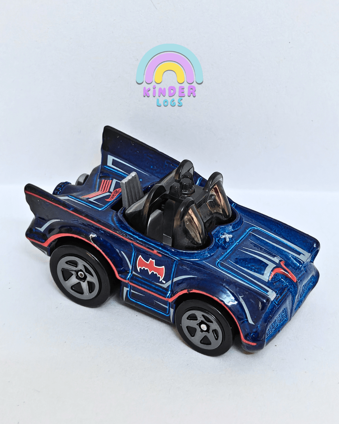 Tooned Hot Wheels Classic TV Series Batmobile - Blue (Uncarded - New) - Kinder Logs