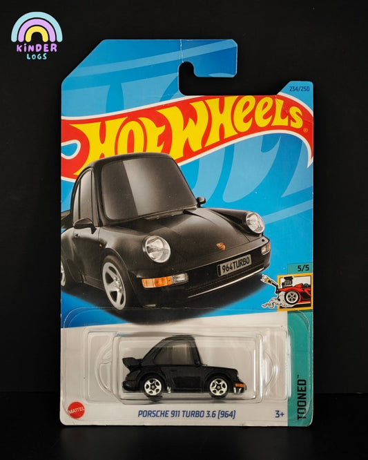 Tooned Hot Wheels Porsche 911 Turbo 3.6 (964) - Kinder Logs