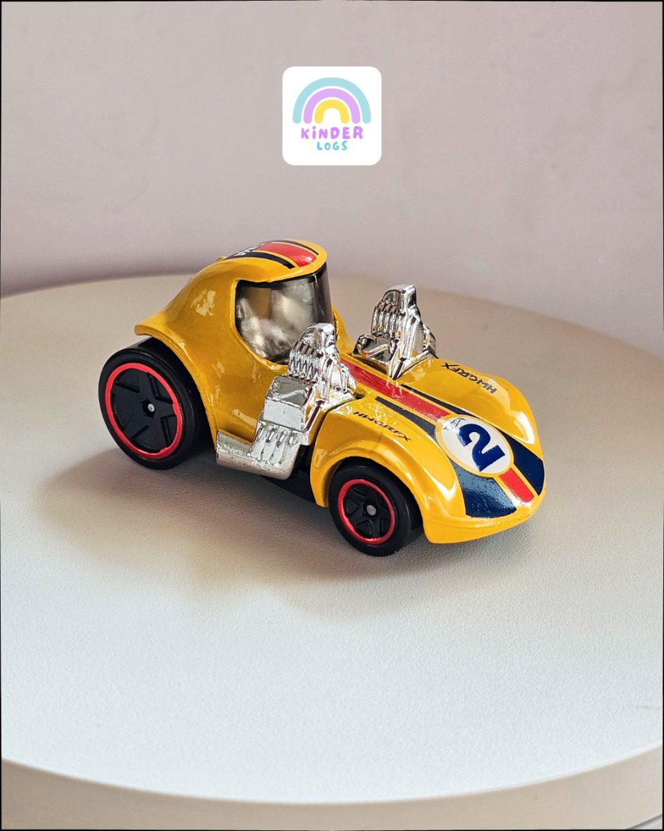 Tooned Hot Wheels Twin Mill - Yellow Color (Uncarded) - Kinder Logs