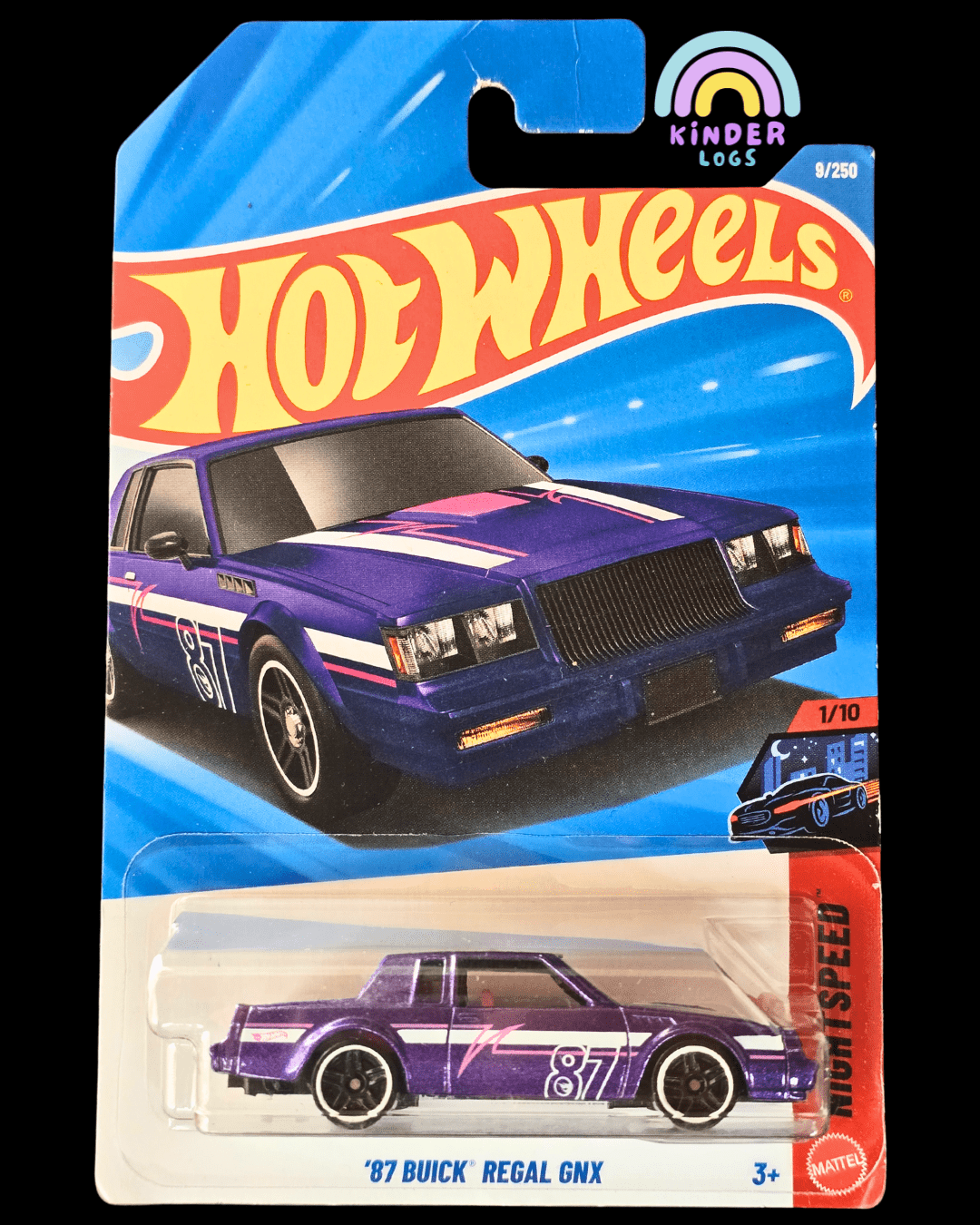 Treasure Hunt Hot Wheels Buick Regal GNX (Carded) - Kinder Logs