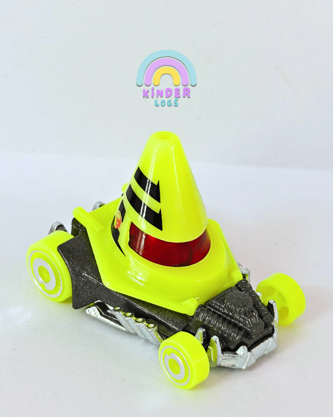 Treasure Hunt Hot Wheels Cone Shaker - Green (Uncarded - New) - Kinder Logs