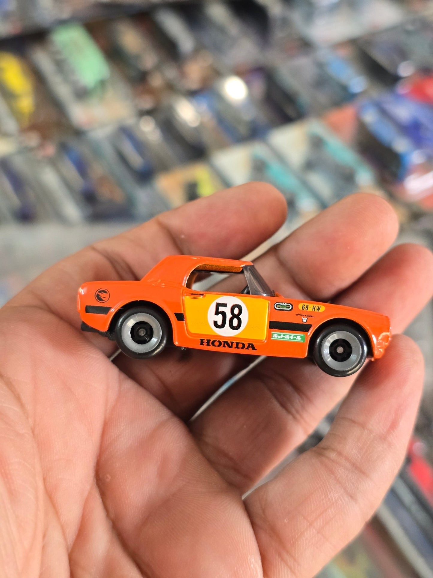 Treasure Hunt Hot Wheels Honda S800 Racing (Uncarded) - Kinder Logs