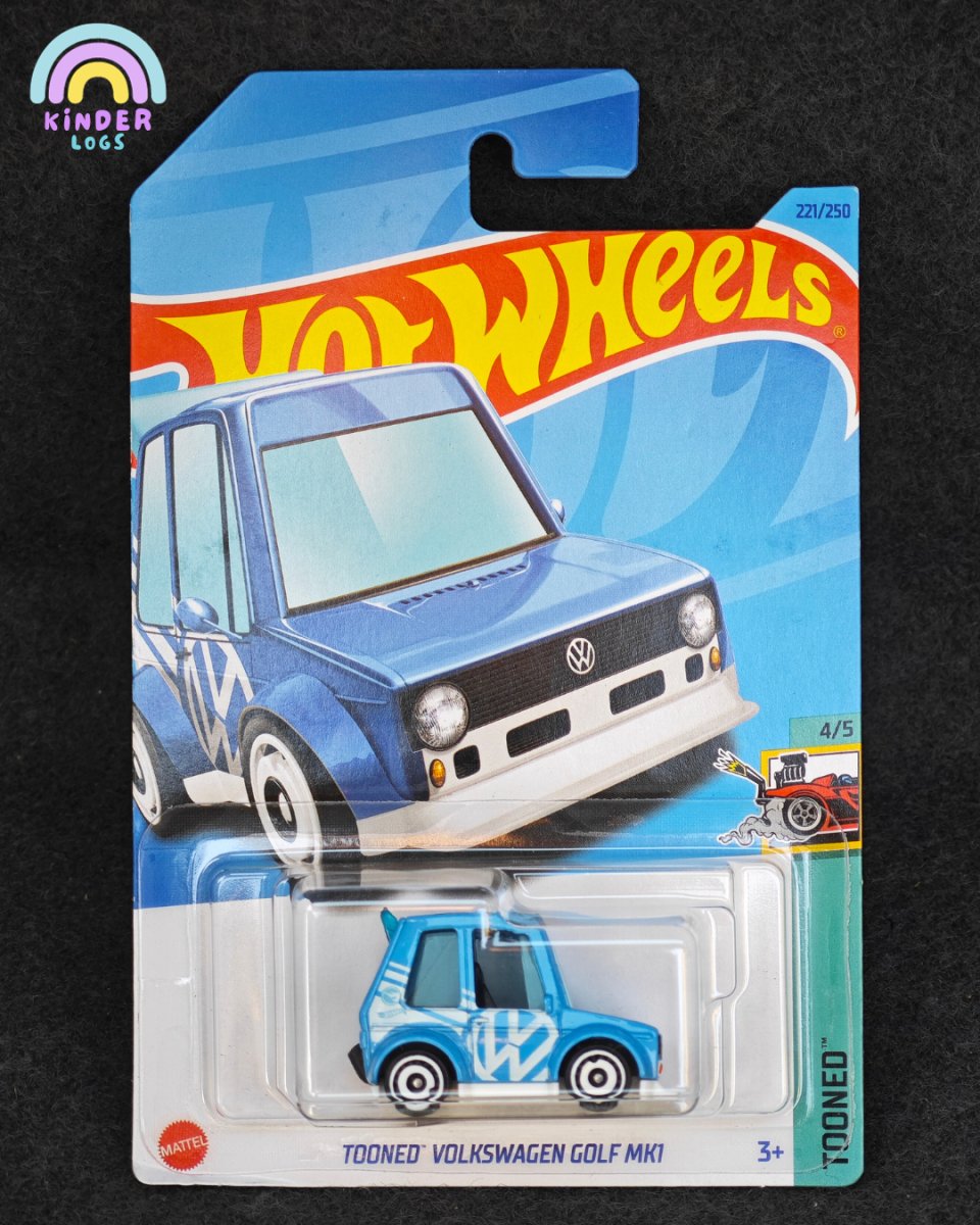 Treasure Hunt Hot Wheels Tooned Volkswagen Golf MK1 - Kinder Logs
