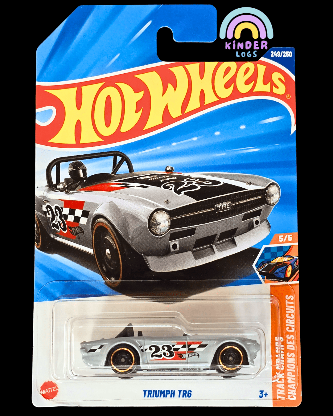 Treasure Hunt Hot Wheels Triumph TR6 (Carded) - Kinder Logs India