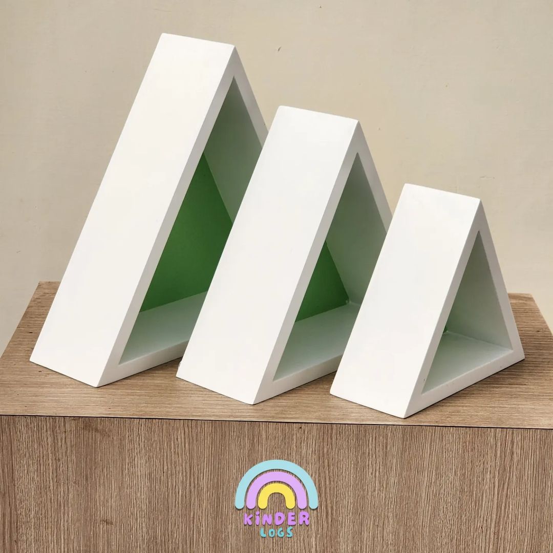 Triangle Wall Decor by Kinder Logs (Set of 3) - Kinder Logs