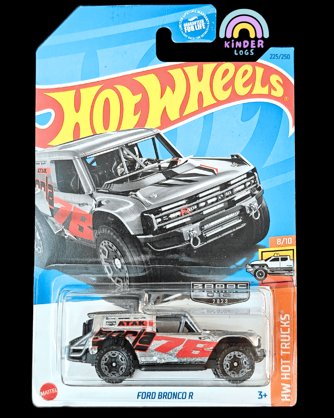 ZAMAC Hot Wheels Ford Bronco R (Imported) - Kinder Logs