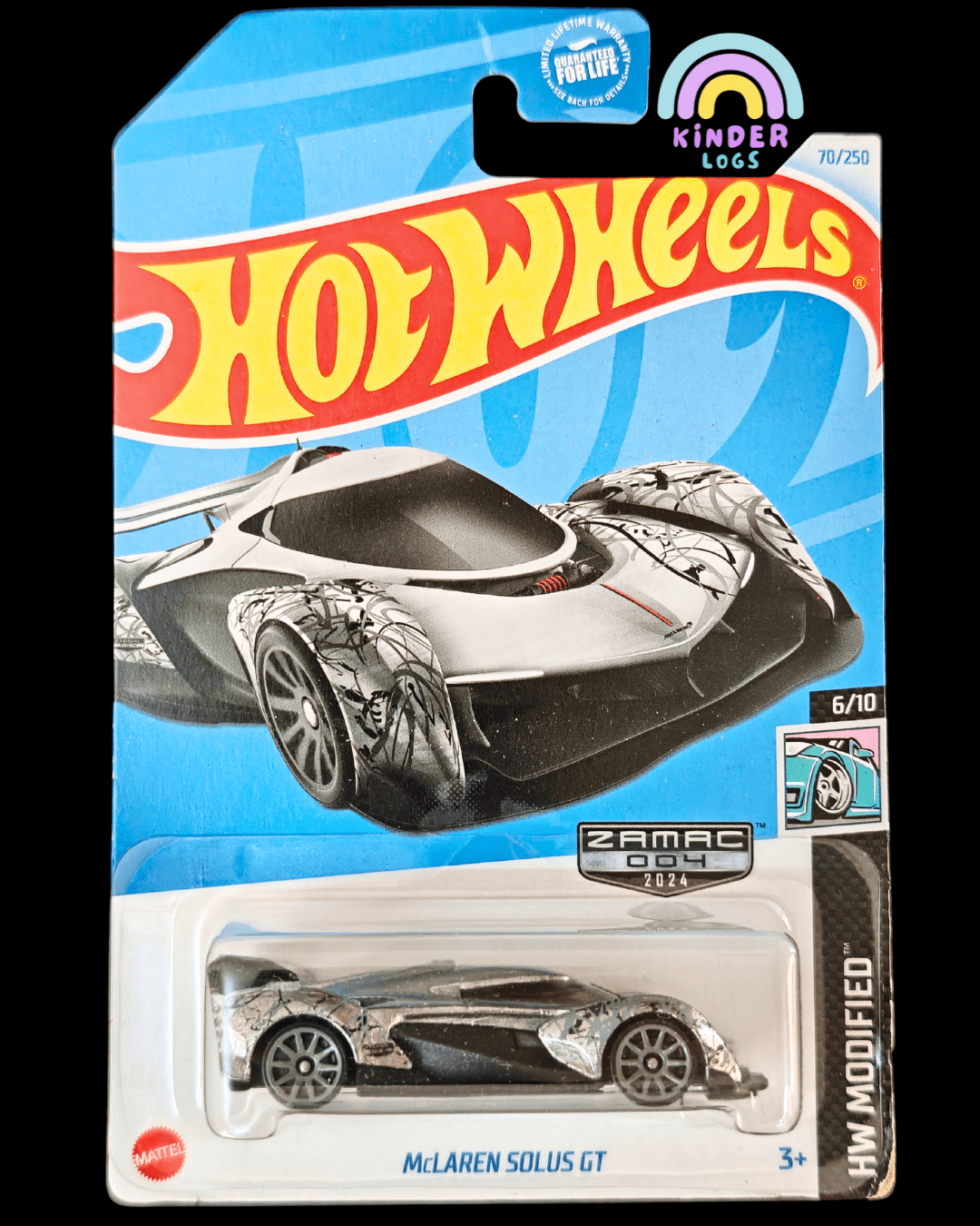 ZAMAC Hot Wheels McLaren Solus GT (Imported) - Kinder Logs