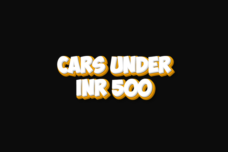 Cars Under Rs 500 - Kinder Logs