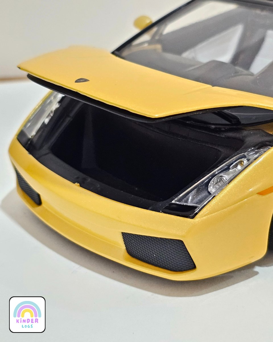 1:18 Bburago Lamborghini Gallardo Spyder - Yellow Color (Pre - Owned) - Kinder Logs