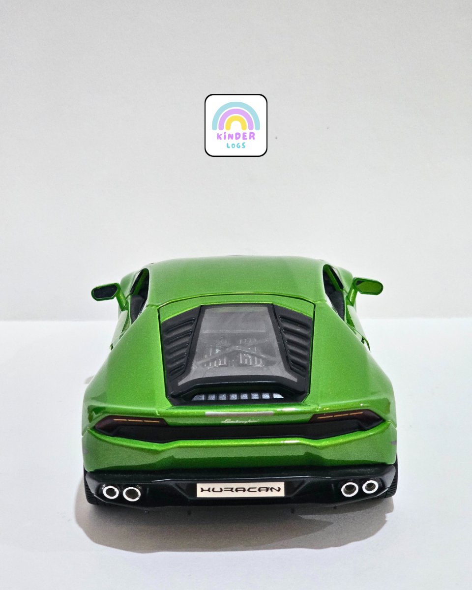 1:18 Bburago Lamborghini Huracan LP610 - 4 - Green Color (Pre - Owned) - Kinder Logs