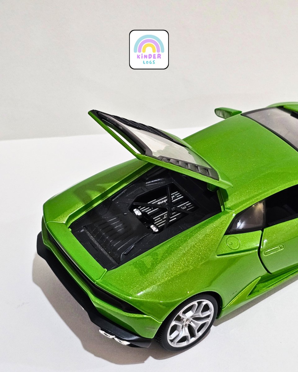 1:18 Bburago Lamborghini Huracan LP610 - 4 - Green Color (Pre - Owned) - Kinder Logs