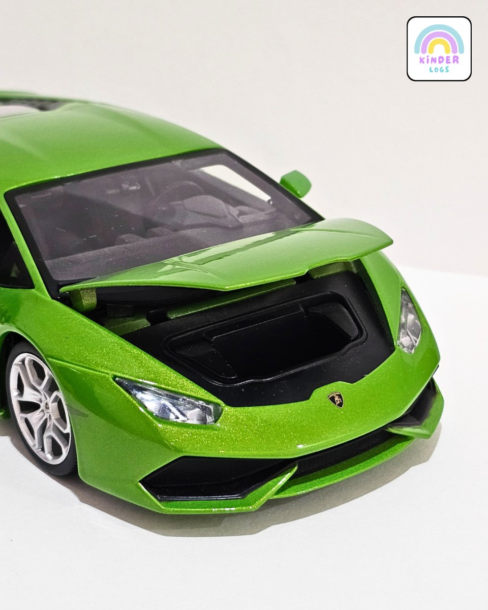 1:18 Bburago Lamborghini Huracan LP610 - 4 - Green Color (Pre - Owned) - Kinder Logs