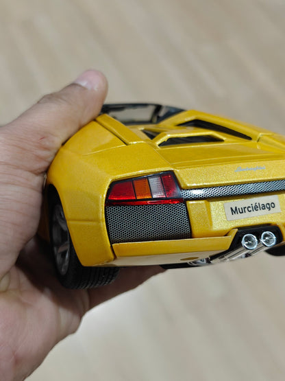 1:18 Bburago Lamborghini Murcielago Roadster - Yellow Color (Pre - Owned) - Kinder Logs