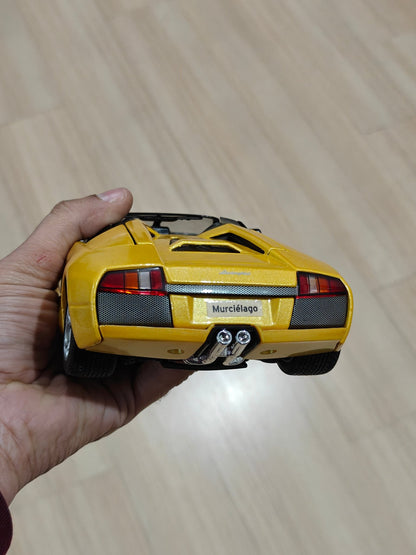 1:18 Bburago Lamborghini Murcielago Roadster - Yellow Color (Pre - Owned) - Kinder Logs