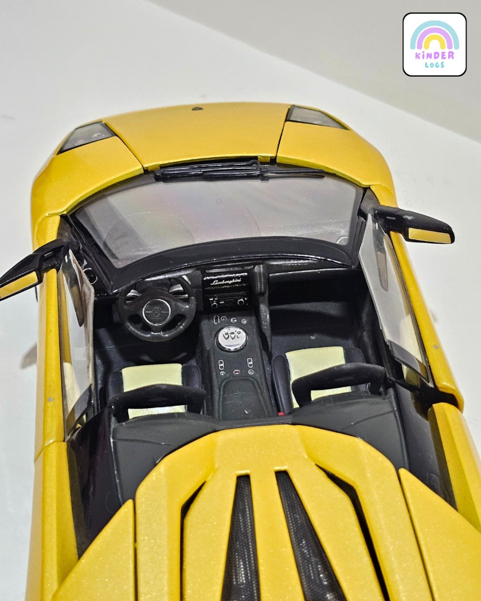 1:18 Bburago Lamborghini Murcielago Roadster - Yellow Color (Pre - Owned) - Kinder Logs