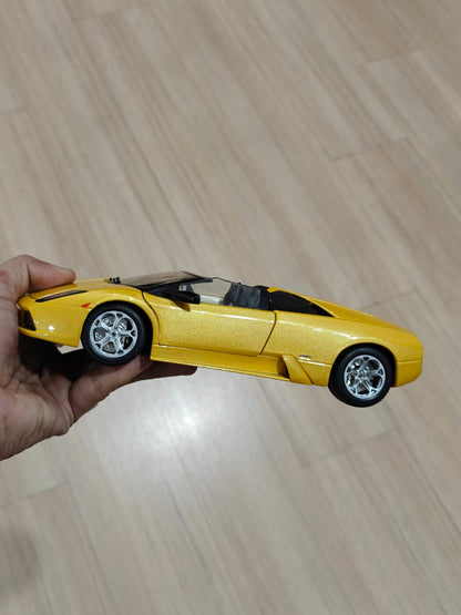 1:18 Bburago Lamborghini Murcielago Roadster - Yellow Color (Pre - Owned) - Kinder Logs