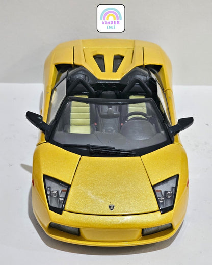 1:18 Bburago Lamborghini Murcielago Roadster - Yellow Color (Pre - Owned) - Kinder Logs