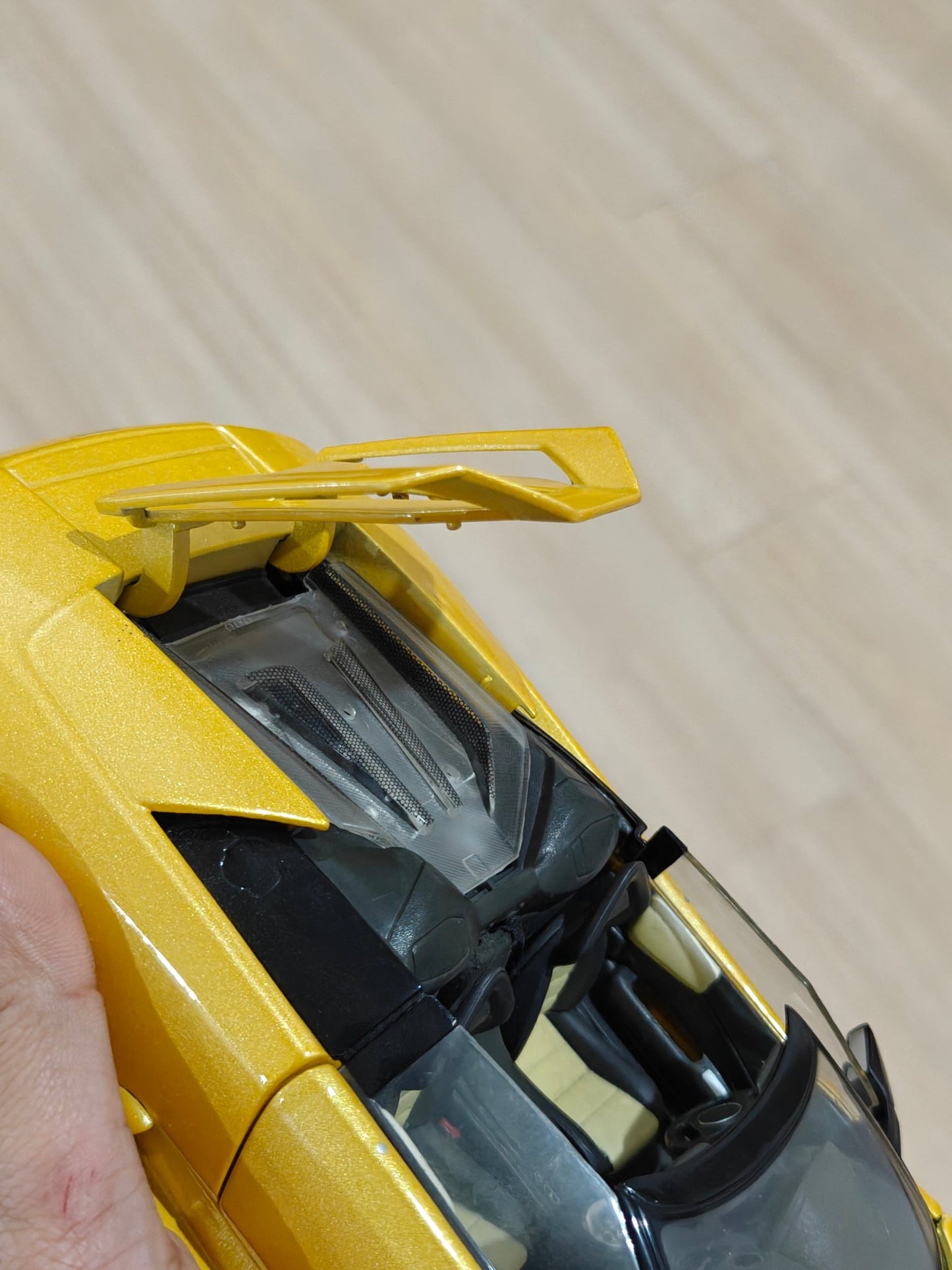 1:18 Bburago Lamborghini Murcielago Roadster - Yellow Color (Pre - Owned) - Kinder Logs