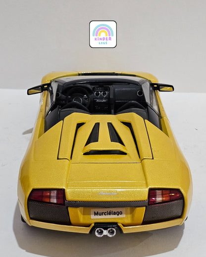 1:18 Bburago Lamborghini Murcielago Roadster - Yellow Color (Pre - Owned) - Kinder Logs