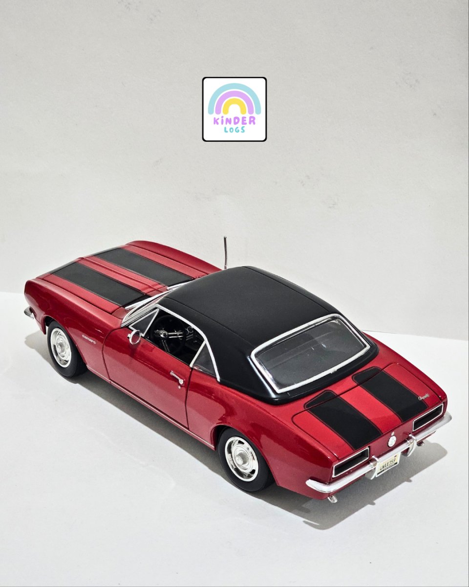 1:18 Maisto 1967 Chevrolet Camaro Z/28 - Red Color (Pre - Owned) - Kinder Logs