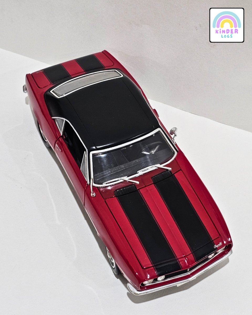 1:18 Maisto 1967 Chevrolet Camaro Z/28 - Red Color (Pre - Owned) - Kinder Logs